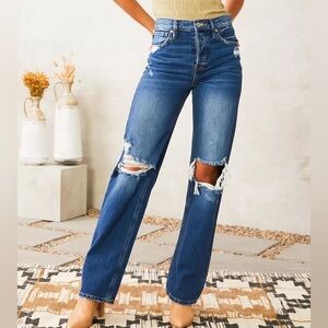 Kan Can 90's Straight Jean Skye High rise Size 26